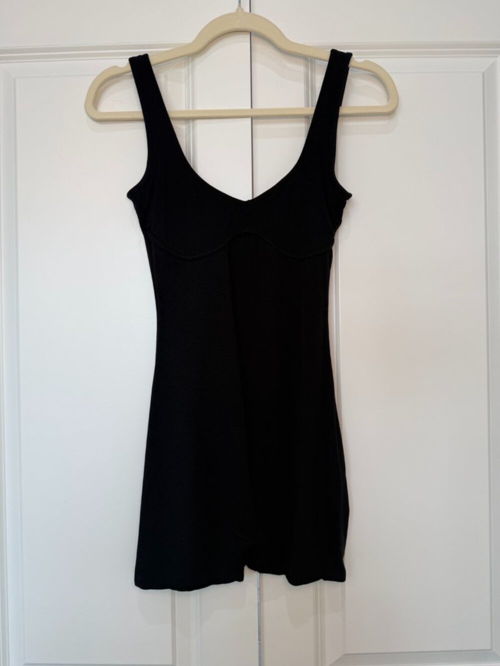 Oh Polly Black Ribbed Sleeveless Romper US 4 UK 8